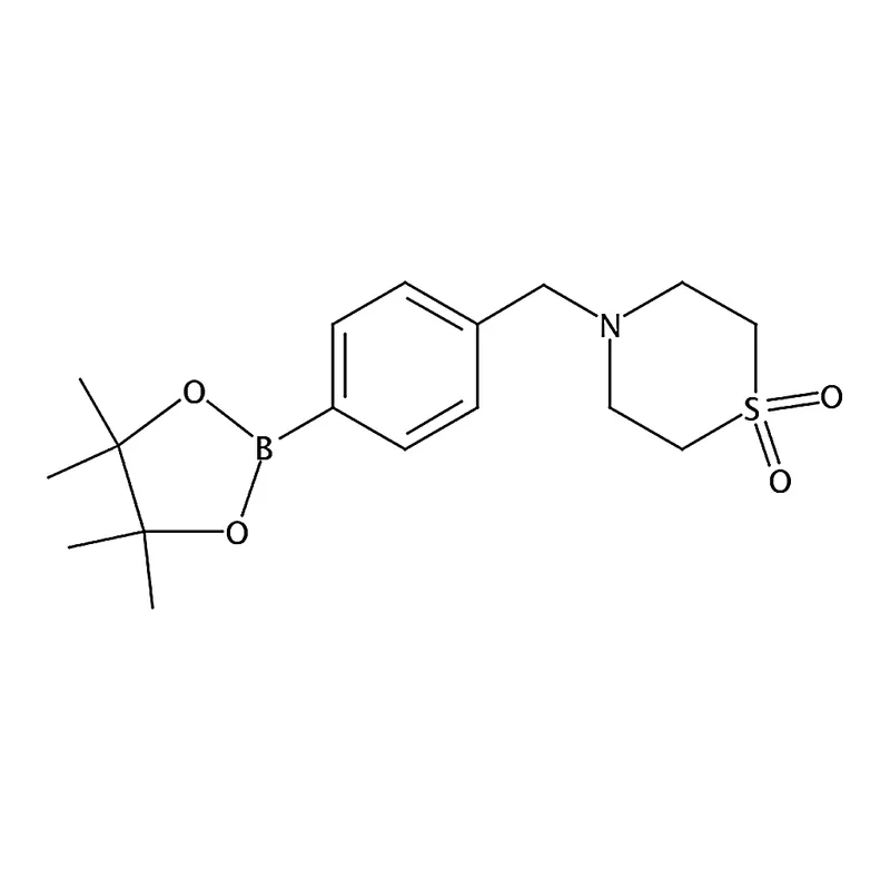 RHAWN 4-(4-(4,4,5,5-Tetramethyl-1,3,2-dioxaborolan-2-yl)benzyl)thiomorpholine 1,1-dioxide