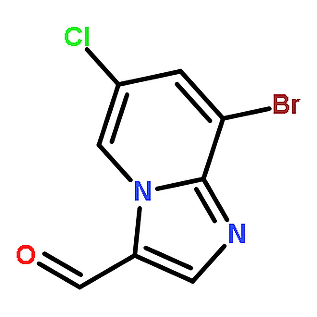 RHAWN 8-Bromo-6-chloroimidazo[1,2-a]pyridine-3-carbaldehyde