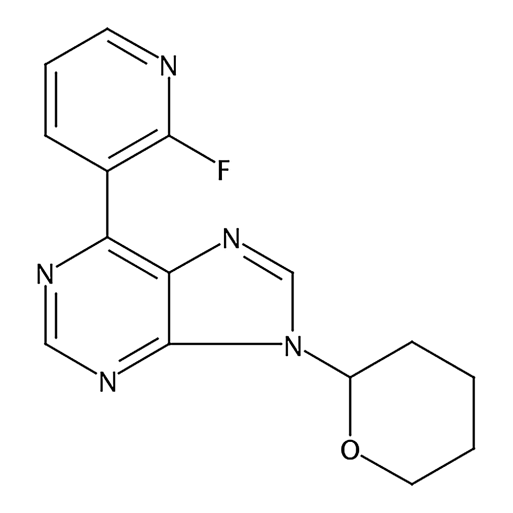 RHAWN 6-(2-Fluoropyridin-3-yl)-9-(tetrahydro-2H-pyran-2-yl)-9H-purine