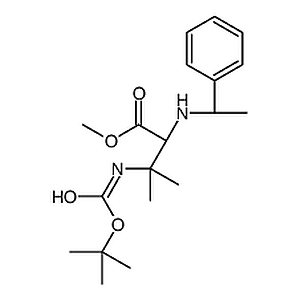 RHAWN (S)-Methyl 3-((tert-butoxycarbonyl)amino)-3-methyl-2-(((S)-1-phenylethyl)amino)butanoate