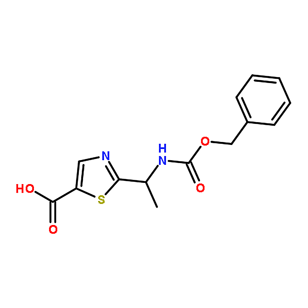 RHAWN 2-(1-(((BENZYLOXY)CARBONYL)AMINO)ETHYL)THIAZOLE-5-CARBOXYLIC ACID