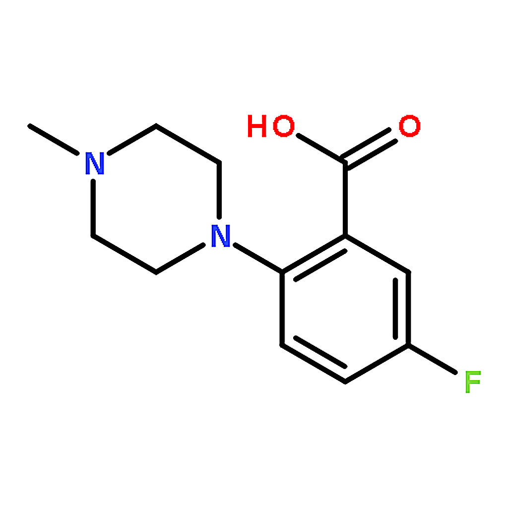 RHAWN 5-Fluoro-2-(4-methyl-1-piperazinyl)benzoic Acid