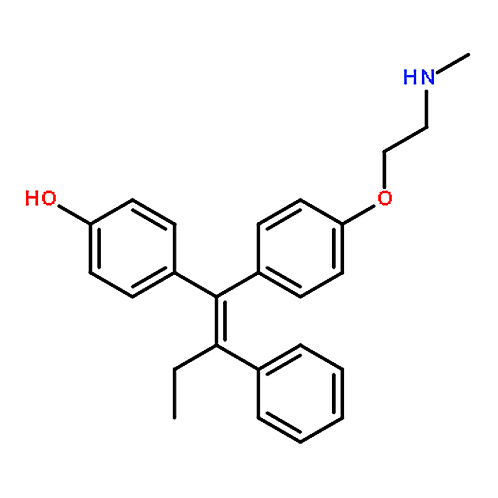 RHAWN 4-(1-(4-(2-(Methylamino)ethoxy)phenyl)-2-phenylbut-1-en-1-yl)phenol