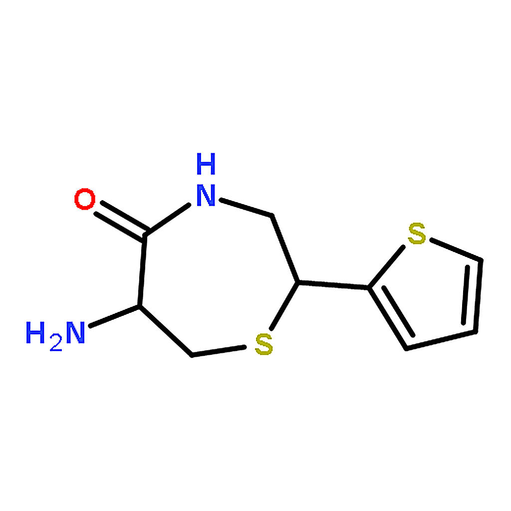 RHAWN (2S,6R)-6-Amino-2-(thiophen-2-yl)-1,4-thiazepan-5-one