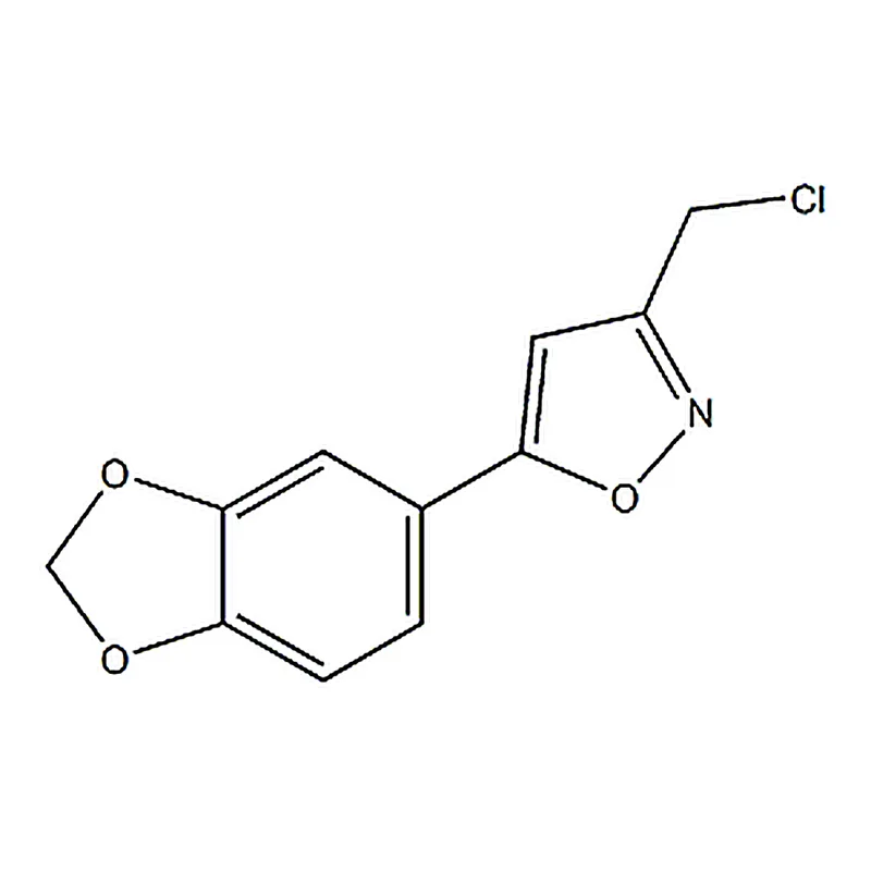 RHAWN 5-(1,3-Benzodioxol-5-yl)-3-(chloromethyl)isoxazole