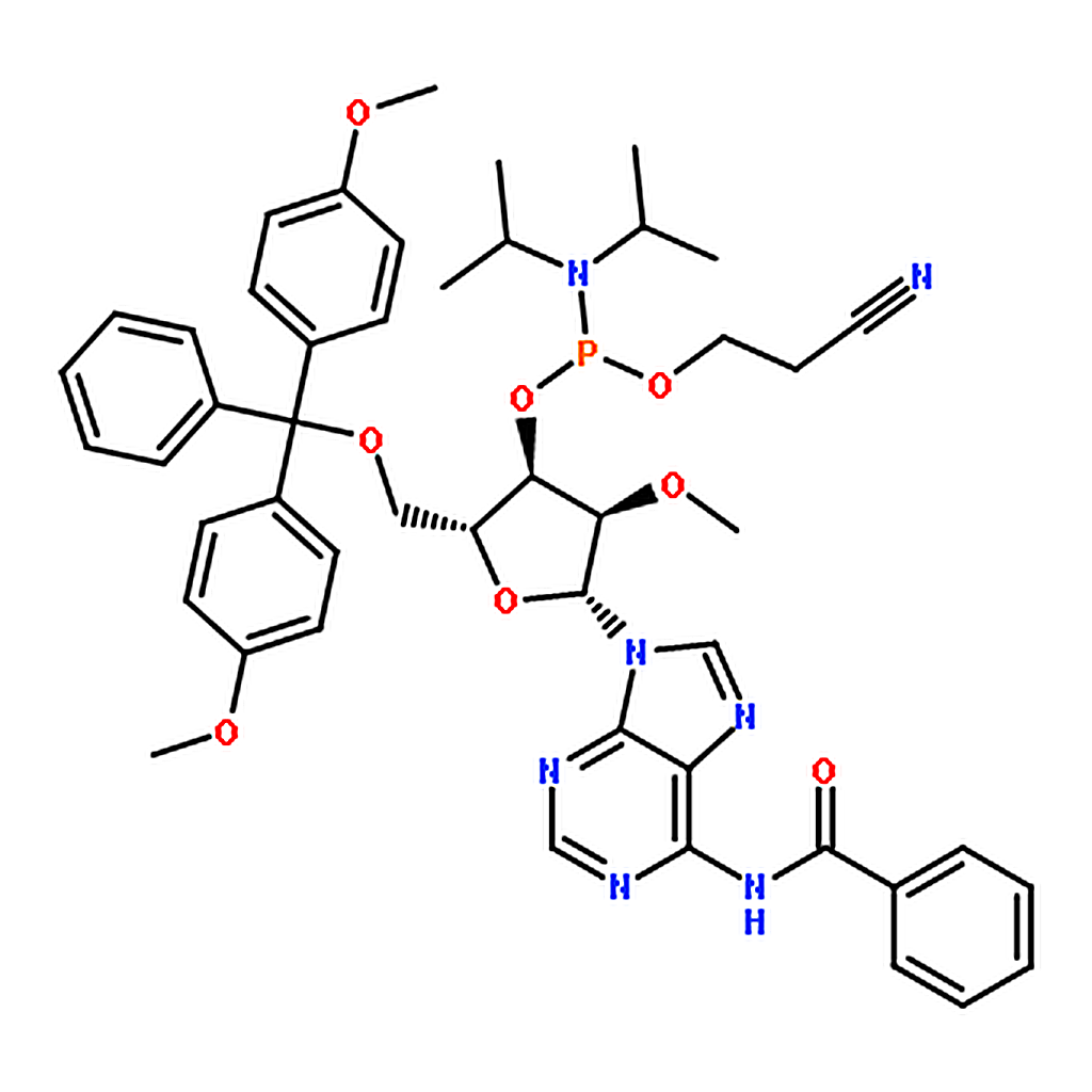 RHAWN (2R,3R,4R,5R)-5-(6-Benzamido-9H-purin-9-yl)-2-((bis(4-methoxyphenyl)(phenyl)methoxy)methyl)-