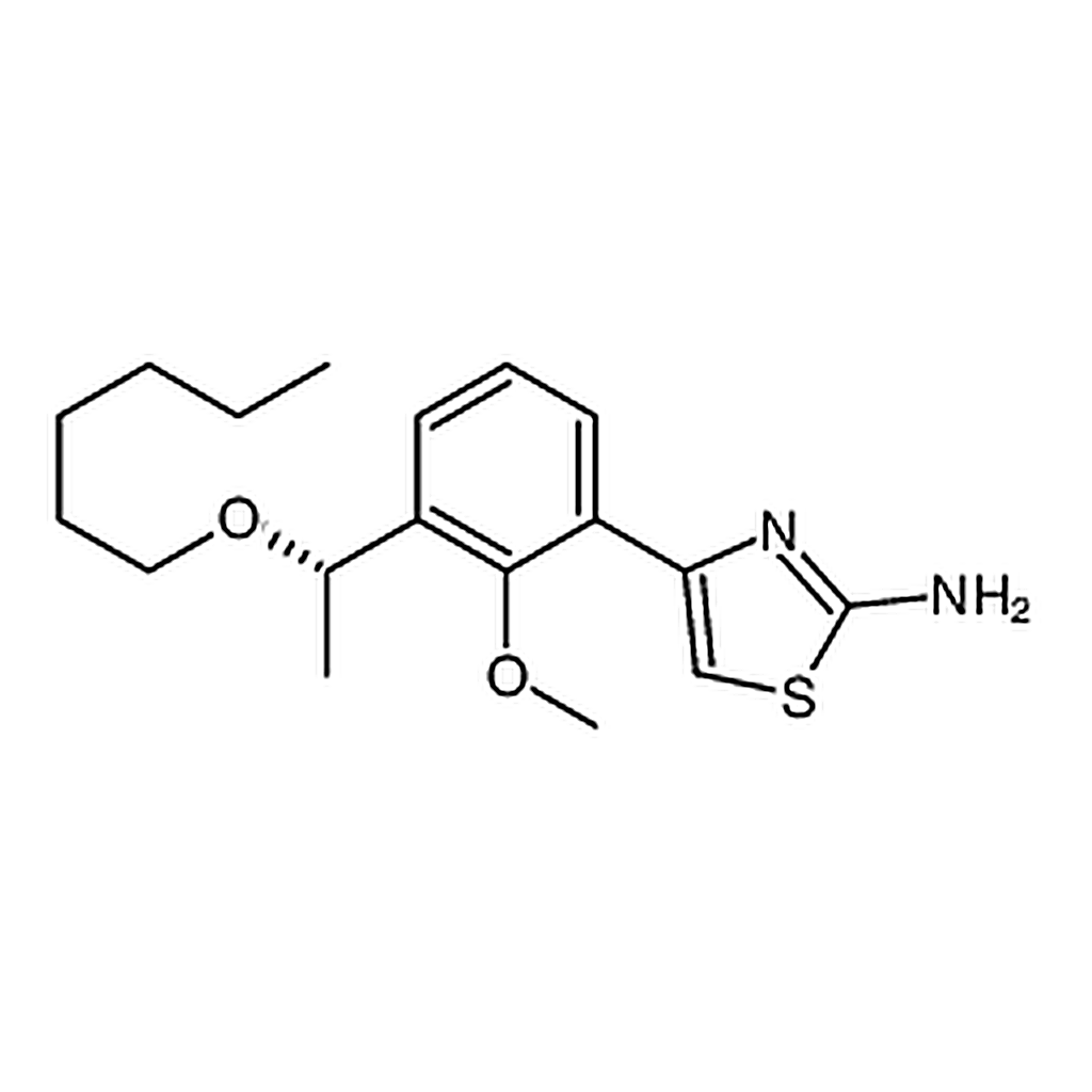 RHAWN (S)-4-(3-(1-(Hexyloxy)ethyl)-2-methoxyphenyl)thiazol-2-amine
