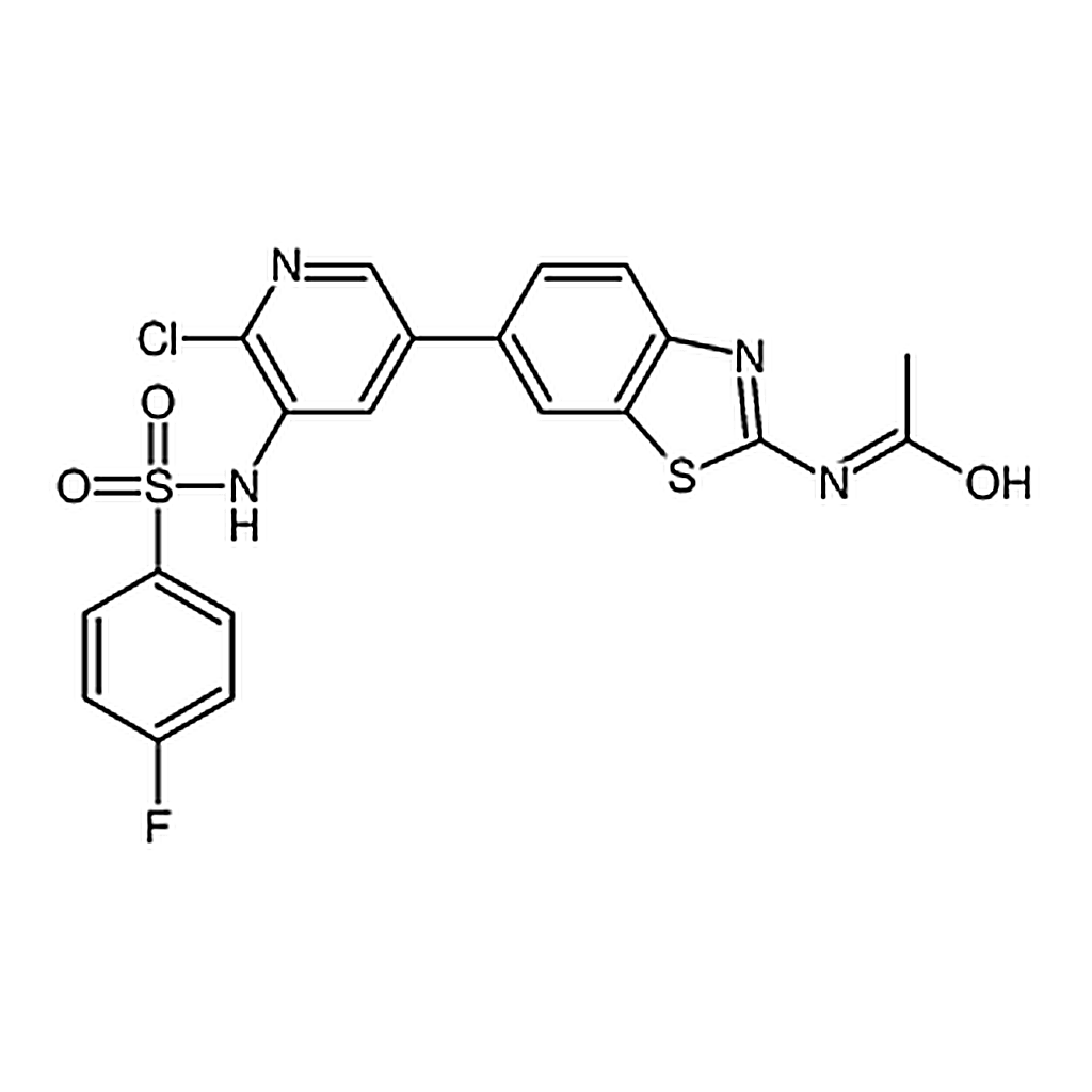 RHAWN N-(6-(6-Chloro-5-(4-fluorophenylsulfonamido)pyridin-3-yl)benzo[d]thiazol-2-yl)acetamide