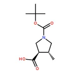 RHAWN Trans-1-(tert-butoxycarbonyl)-4-methylpyrrolidine-3-carboxylic acid
