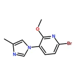 RHAWN 6-Bromo-2-methoxy-3-(4-methyl-1H-imidazol-1-yl)pyridine