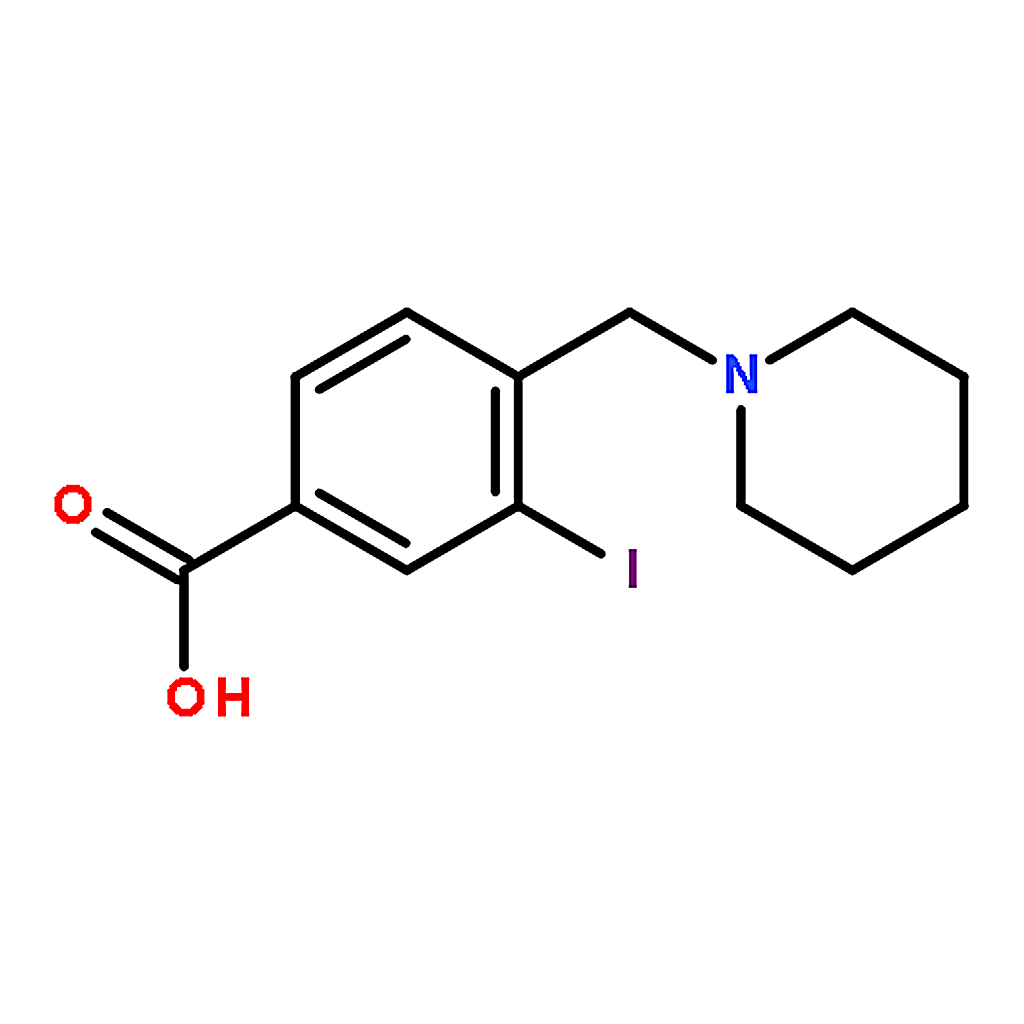 RHAWN 3-Iodo-4-(piperidin-1-ylmethyl)benzoic acid