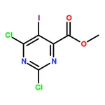RHAWN Methyl 2,6-dichloro-5-iodopyrimidine-4-carboxylate