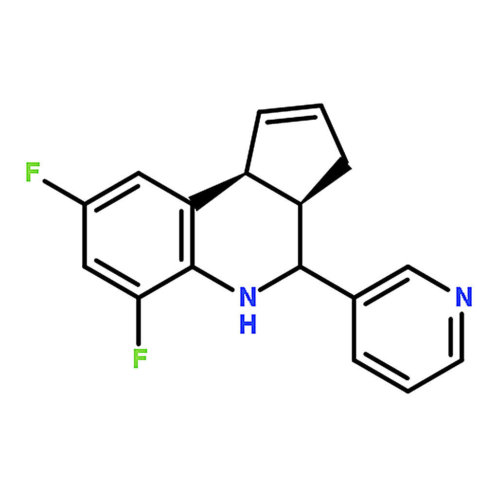 RHAWN rel-(3aR,9bS)-6,8-Difluoro-4-(pyridin-3-yl)-3a,4,5,9b-tetrahydro-3H-cyclopenta[c]quinoline