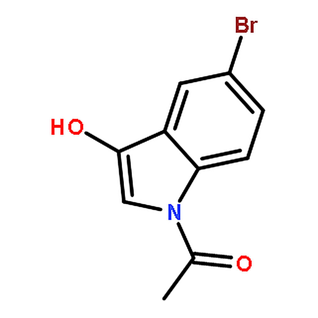 RHAWN 1-(5-bromo-3-hydroxy-1H-indol-1-yl)ethanone