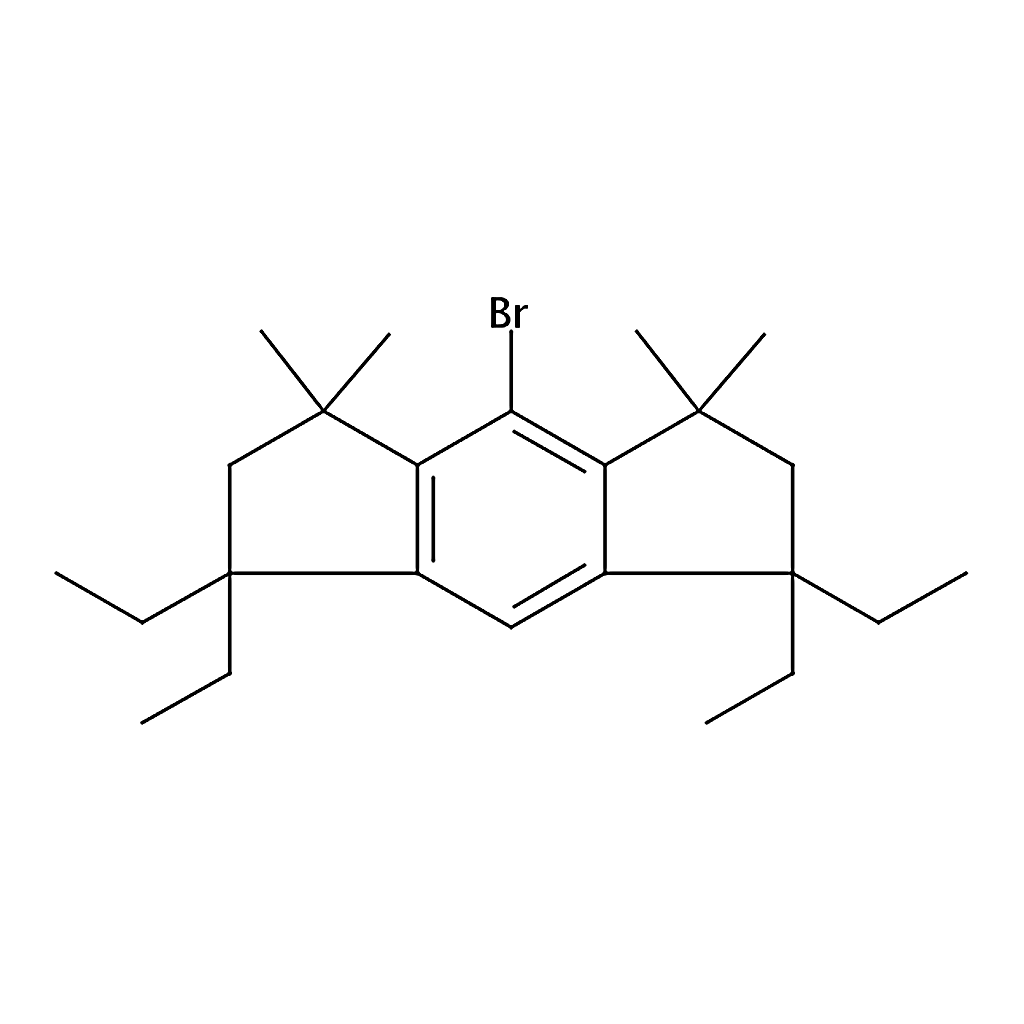 RHAWN 4-Bromo-1,1,7,7-tetraethyl-1,2,3,5,6,7-hexahydro-3,3,5,5-tetramethyl-<i>s</i>-indacene