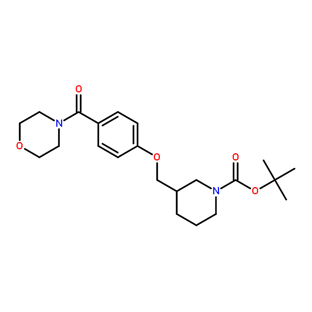 RHAWN 3-[4-(Morpholine-4-carbonyl)-phenoxymethyl]-piperidine-1-carboxylicacidtert-butylester
