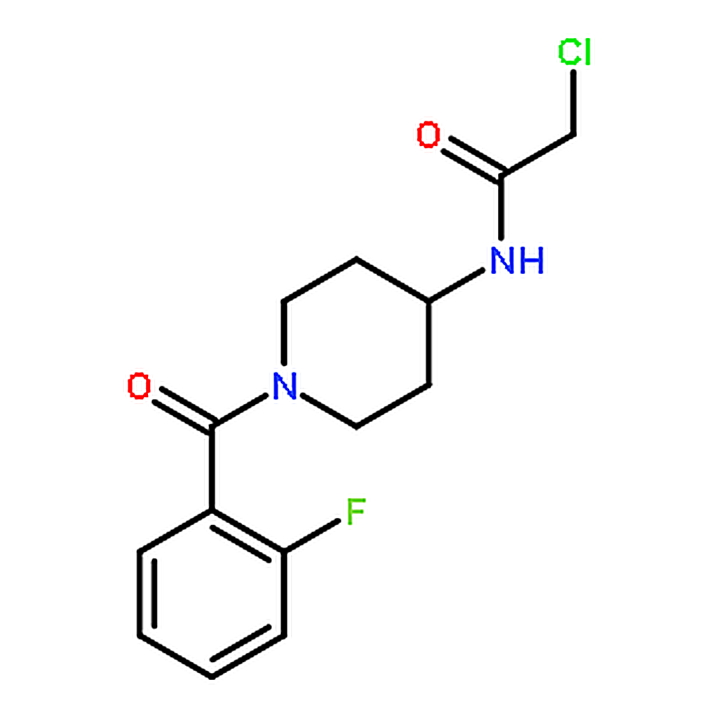 RHAWN 2-Chloro-N-[1-(2-fluoro-benzoyl)-piperidin-4-yl]-acetamide