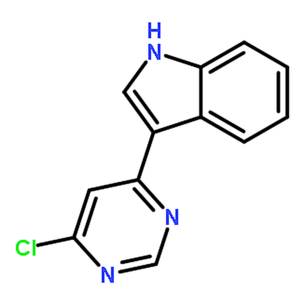RHAWN 3-(6-Chloro-pyrimidin-4-yl)-1H-indole