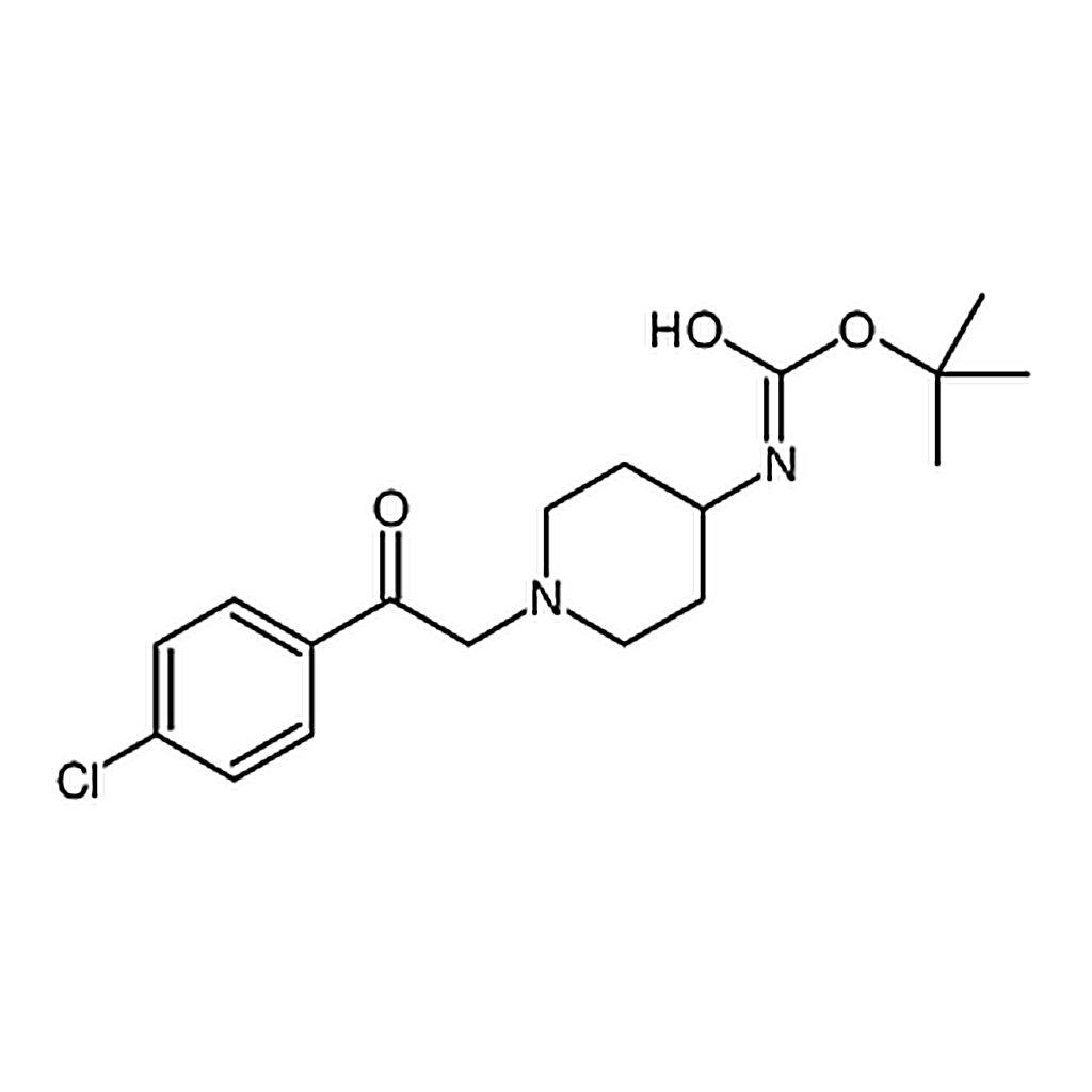RHAWN {1-[2-(4-Chloro-phenyl)-2-oxo-ethyl]-piperidin-4-yl}-carbamicacidtert-butylester