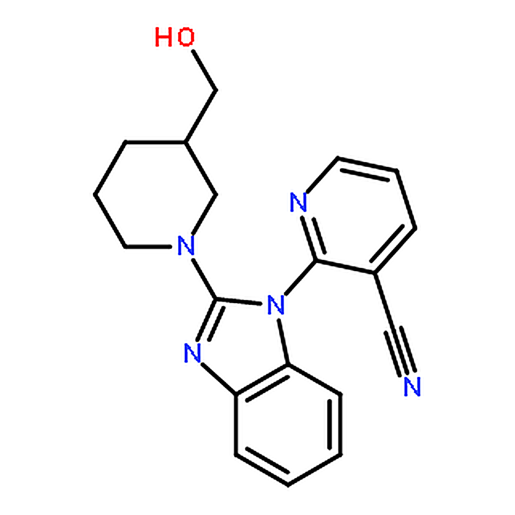 RHAWN 2-[2-(3-Hydroxymethyl-piperidin-1-yl)-benzoimidazol-1-yl]-nicotinonitrile