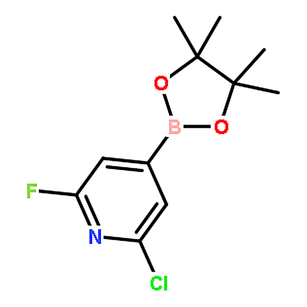RHAWN 2-Chloro-6-fluoro-4-(4，4，5，5-tetramethyl-1，3，2-dioxaborolan-2-yl)pyridine