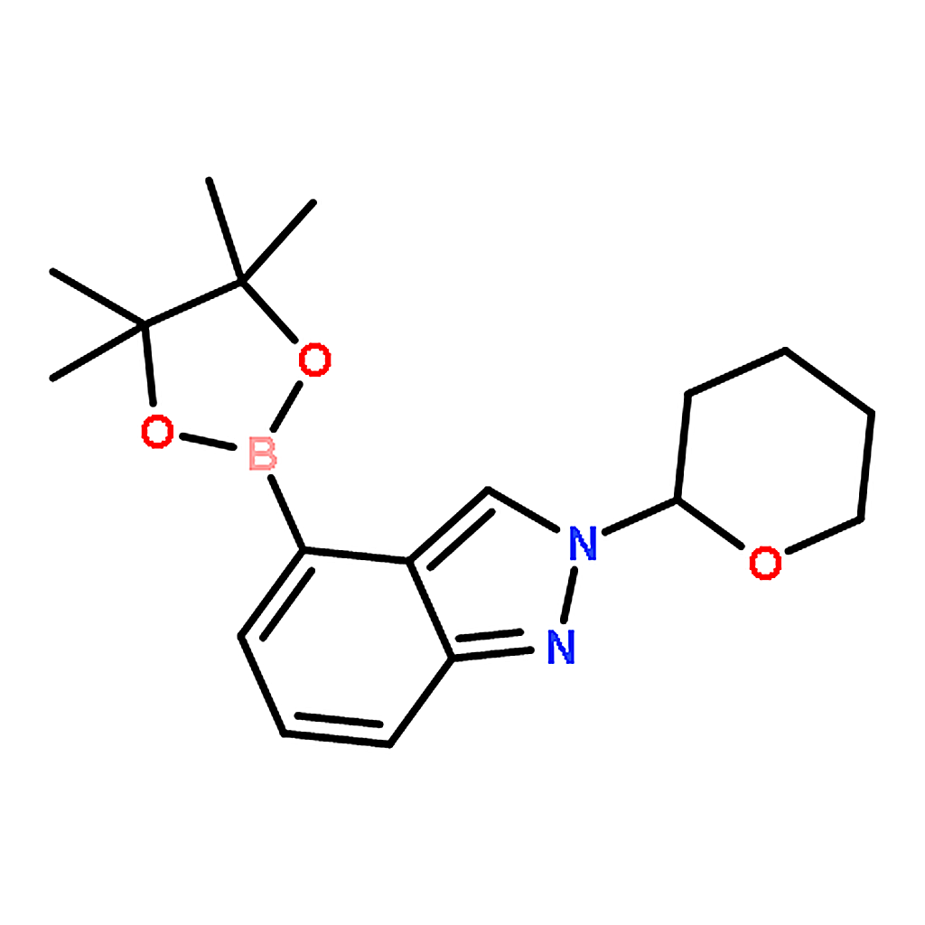 RHAWN 2-(Tetrahydro-2H-Pyran-2-Yl)-4-(4，4，5，5-Tetramethyl-1，3，2-Dioxaborolan-2-Yl)-2H-Indazole