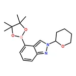 RHAWN 2-(Tetrahydro-2H-Pyran-2-Yl)-4-(4,4,5,5-Tetramethyl-1,3,2-Dioxaborolan-2-Yl)-2H-Indazole
