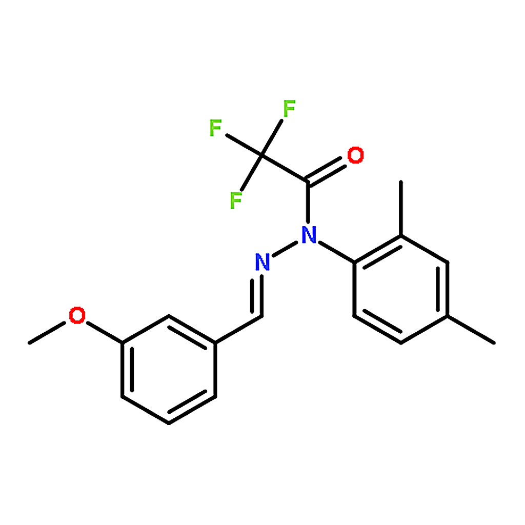 RHAWN N-(2,4-Dimethylphenyl)-2,2,2-trifluoro-N'-(3-methoxybenzylidene)acetohydrazide
