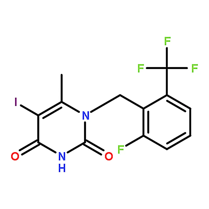 RHAWN 1-(2-Fluoro-6-(trifluoromethyl)benzyl)-5-iodo-6-methylpyrimidine-2,4(1H,3H)-dione