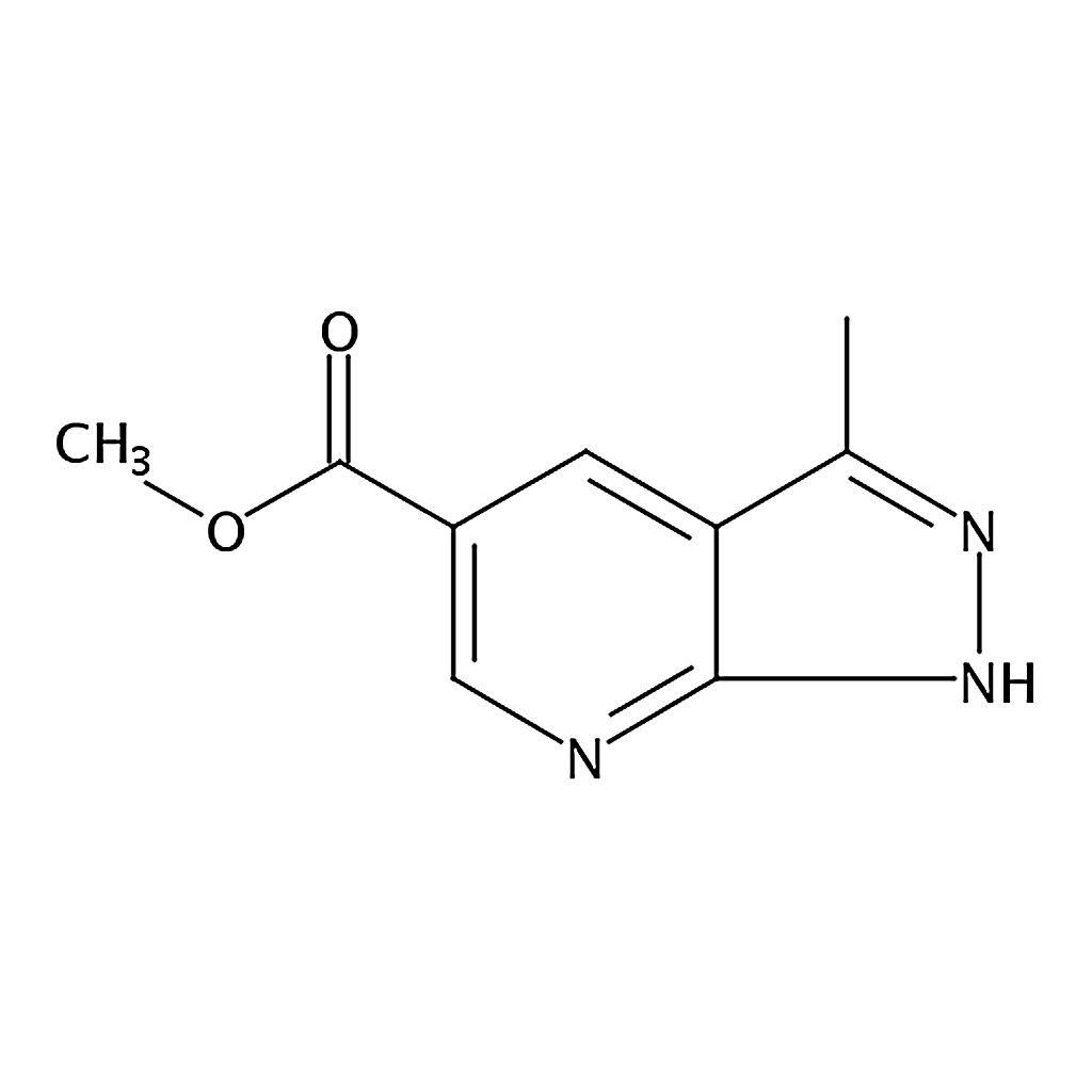 RHAWN Methyl 3-methyl-1H-pyrazolo[3,4-b]pyridine-5-carboxylate