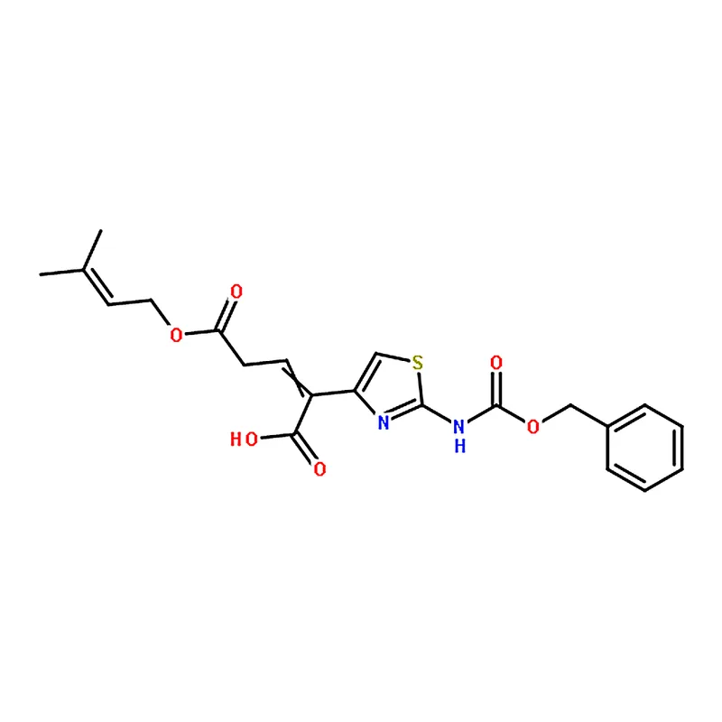 RHAWN 2-(2-(((Benzyloxy)carbonyl)amino)thiazol-4-yl)-5-((3-methylbut-2-en-1-yl)oxy)-5-oxopent-2-en