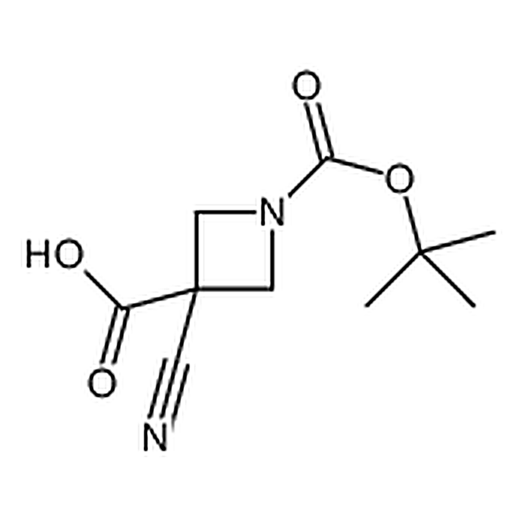 RHAWN 1-[(tert-butoxy)carbonyl]-3-cyanoazetidine-3-carboxylic acid