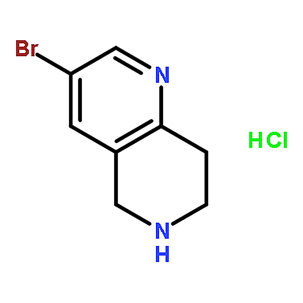 RHAWN 3-Bromo-5,6,7,8-tetrahydro-1,6-naphthyridine hydrochloride