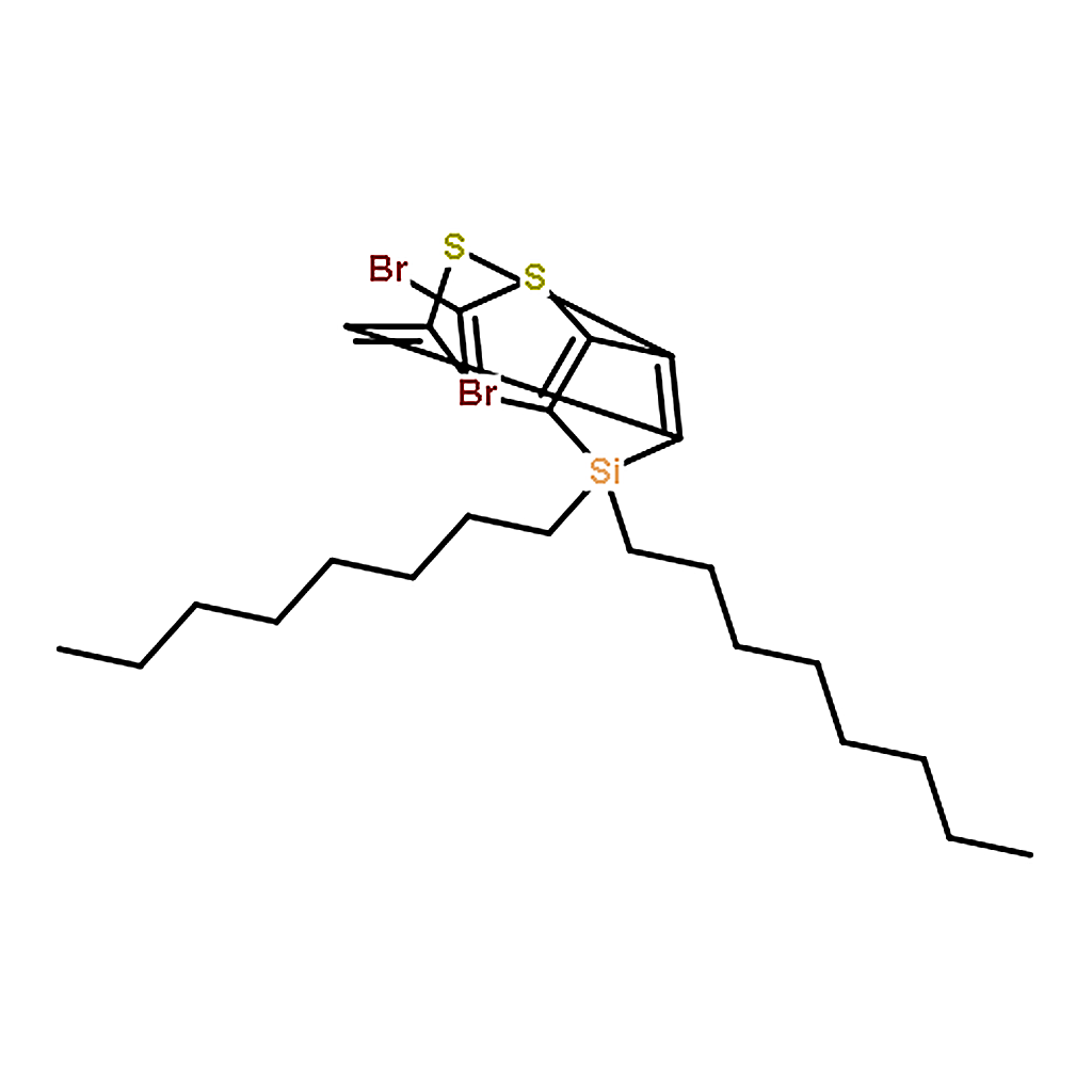 RHAWN 2，6-Dibromo-4，4-di-n-octyldithieno[3，2-b:2'，3'-d]silole
