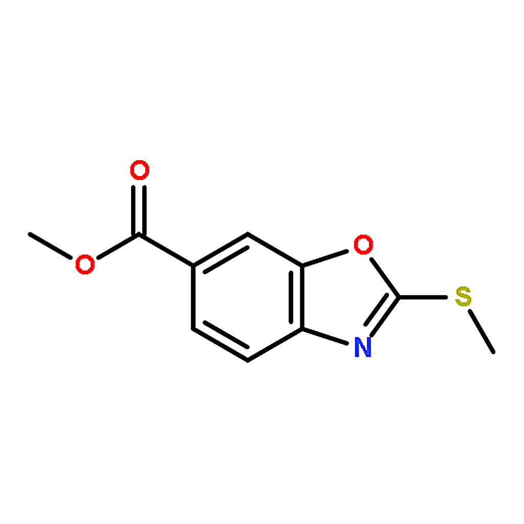 RHAWN Methyl 2-(methylthio)benzo[d]oxazole-6-carboxylate