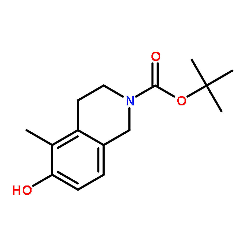 RHAWN tert-Butyl 6-hydroxy-5-methyl-3,4-dihydroisoquinoline-2(1H)-carboxylate