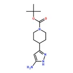 RHAWN tert-Butyl 4-(5-amino-1H-pyrazol-3-yl)piperidine-1-carboxylate