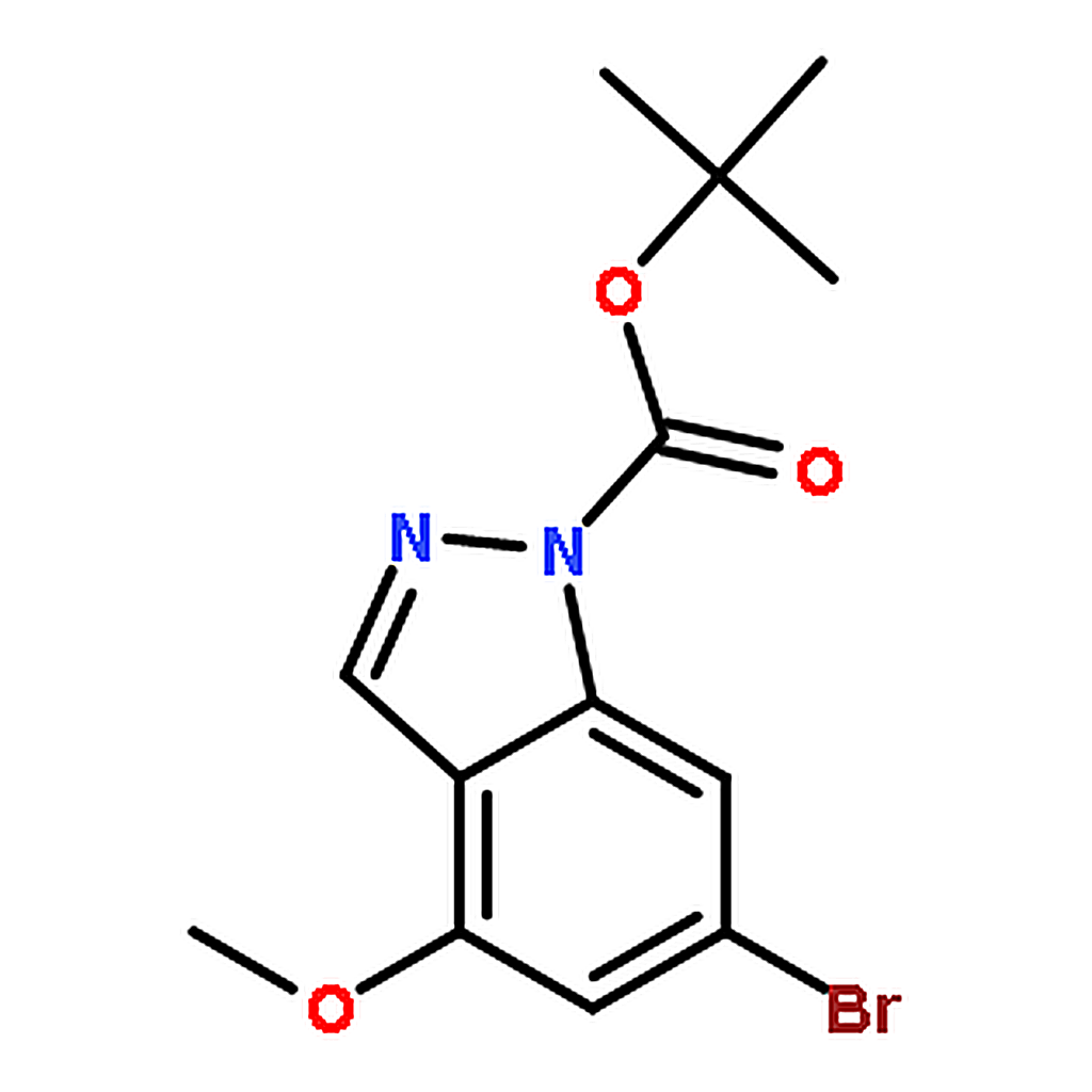 RHAWN tert-Butyl 6-bromo-4-methoxy-1H-indazole-1-carboxylate