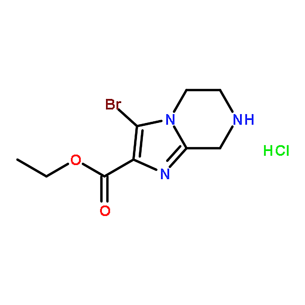 RHAWN Ethyl 3-bromo-5,6,7,8-tetrahydroimidazo[1,2-a]pyrazine-2-carboxylate hydrochloride