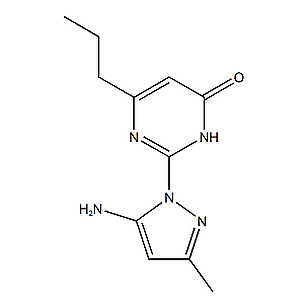 RHAWN 2-(5-Amino-3-methyl-1H-pyrazol-1-yl)-6-propylpyrimidin-4(3H)-one