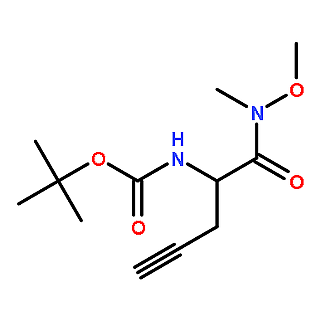 RHAWN tert-Butyl (1-(methoxy(methyl)amino)-1-oxopent-4-yn-2-yl)carbamate