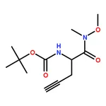 RHAWN tert-Butyl (1-(methoxy(methyl)amino)-1-oxopent-4-yn-2-yl)carbamate