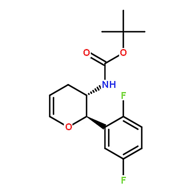 RHAWN tert-Butyl ((2R,3S)-2-(2,5-difluorophenyl)-3,4-dihydro-2H-pyran-3-yl)carbamate