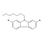 RHAWN 2,7-Dibromo-9-heptyl-9H-carbazole