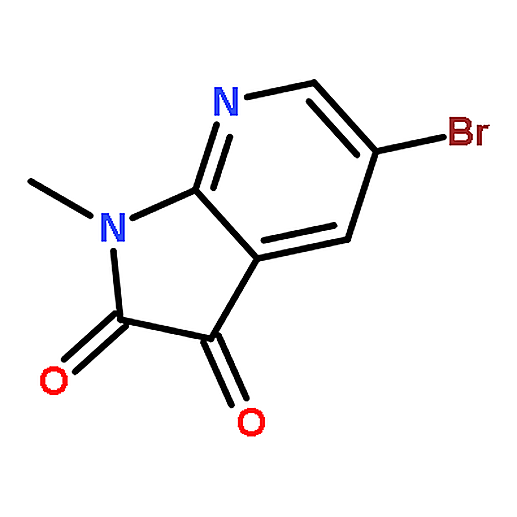 RHAWN 5-Bromo-1-methyl-1H-pyrrolo[2,3-b]pyridine-2,3-dione