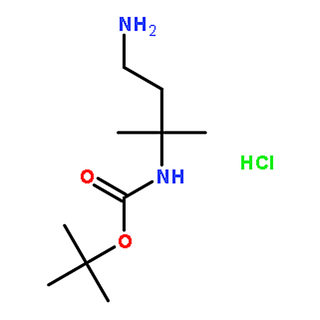 RHAWN tert-Butyl (4-amino-2-methylbutan-2-yl)carbamate hydrochloride