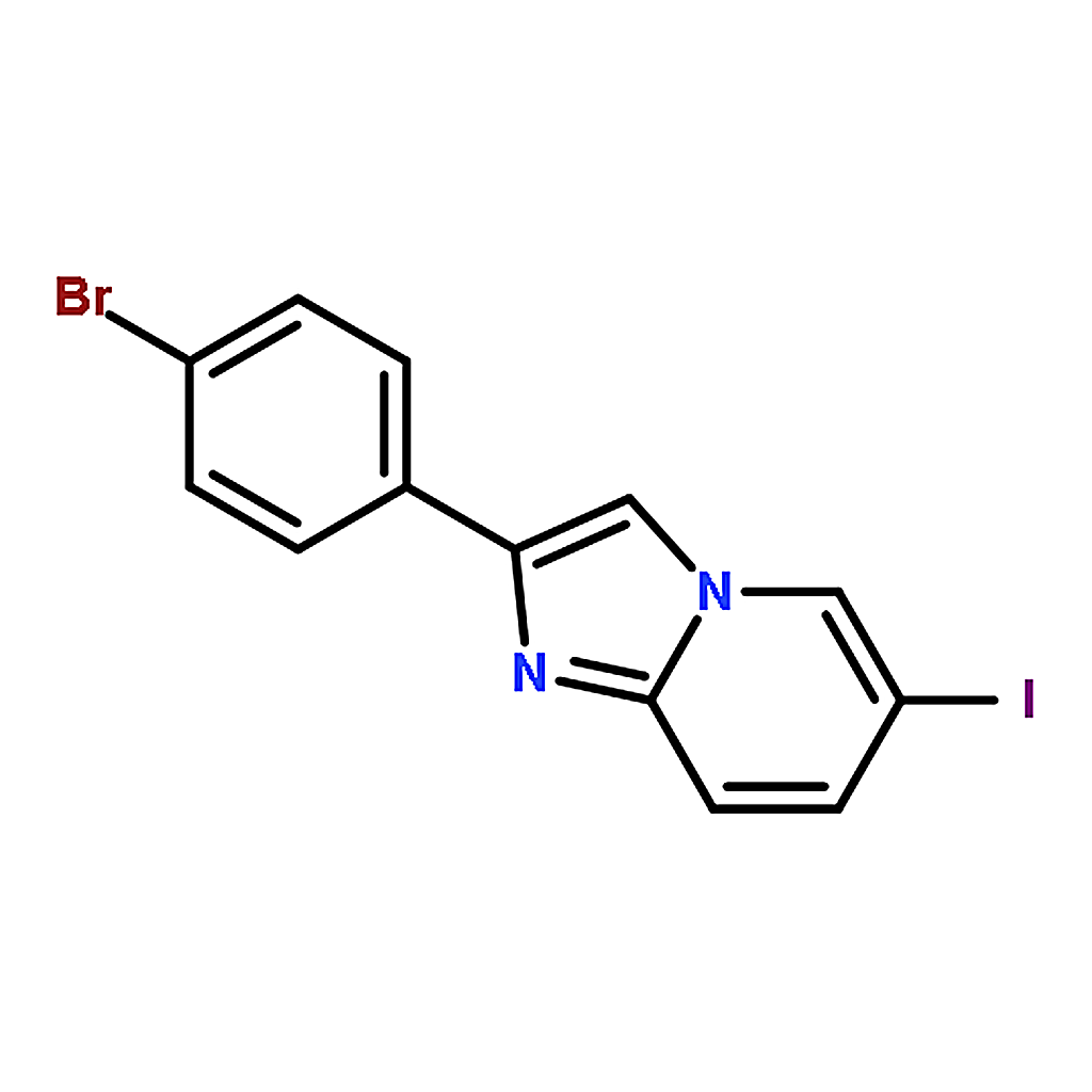RHAWN 2-(4-Bromophenyl)-6-Iodoimidazo[1，2-A]Pyridine