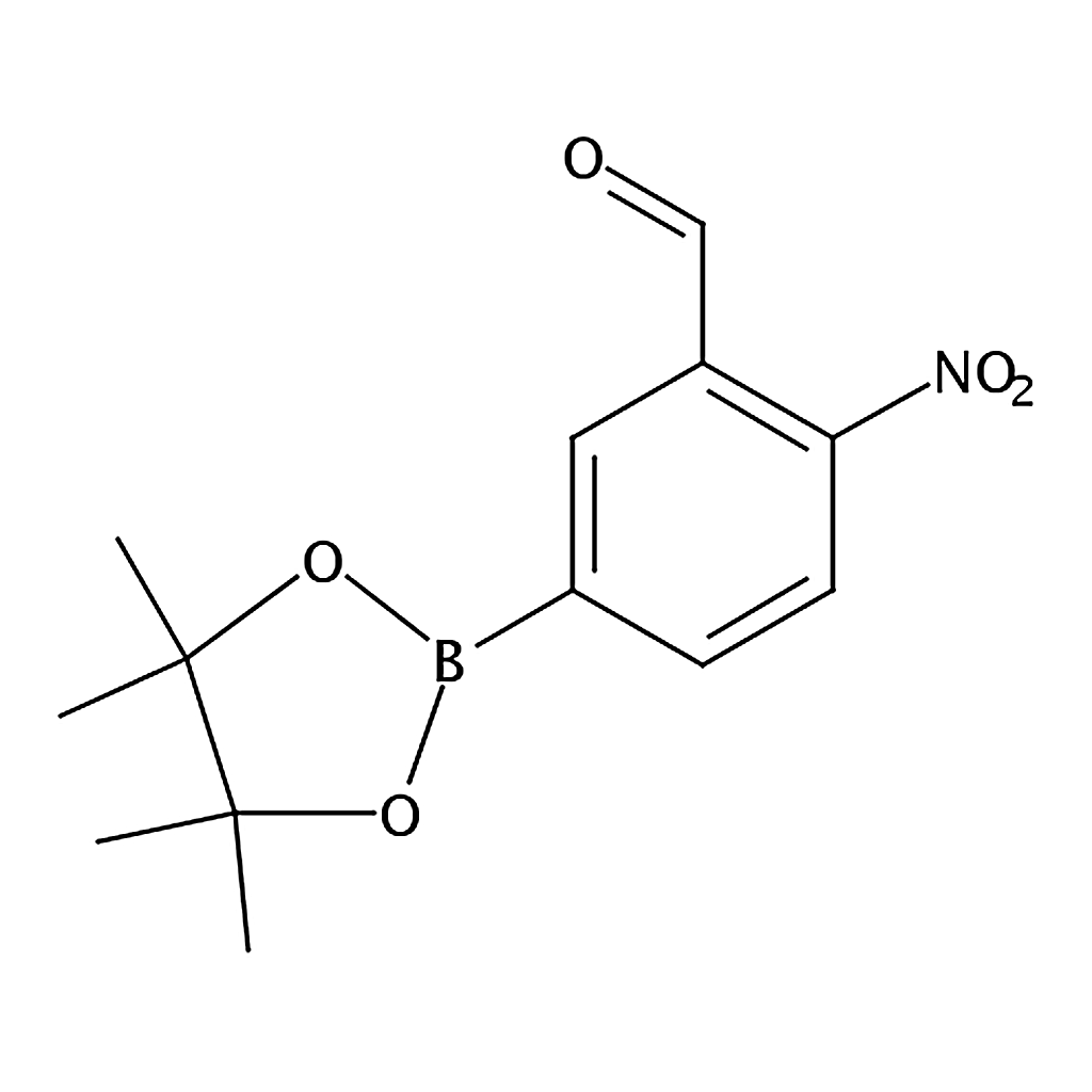 RHAWN 2-Nitro-5-(4,4,5,5-tetramethyl-1,3,2-dioxaborolan-2-yl)benzaldehyde