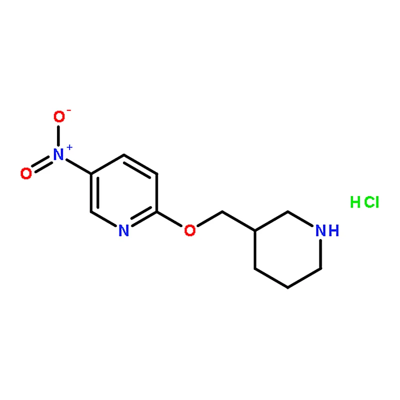 RHAWN 5-Nitro-2-(piperidin-3-ylmethoxy)-pyridinehydrochloride