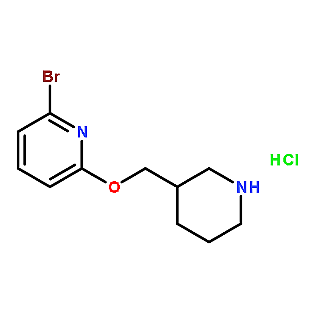 RHAWN 2-Bromo-6-(piperidin-3-ylmethoxy)-pyridinehydrochloride